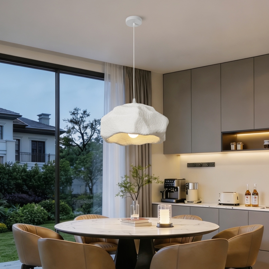 BRILAGI - Luster na sajli WABI SABI 1xE27/60W/230V, prečnik 42 cm, bela