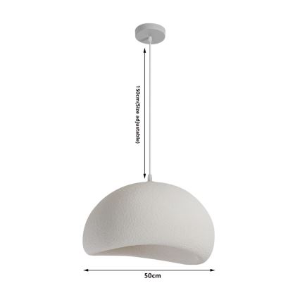 BRILAGI - Luster na sajli WABI SABI 1xE27/60W/230V prečnik 50 cm bela