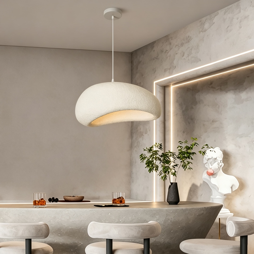 BRILAGI - Luster na sajli WABI SABI 1xE27/60W/230V Ø 50 cm bela