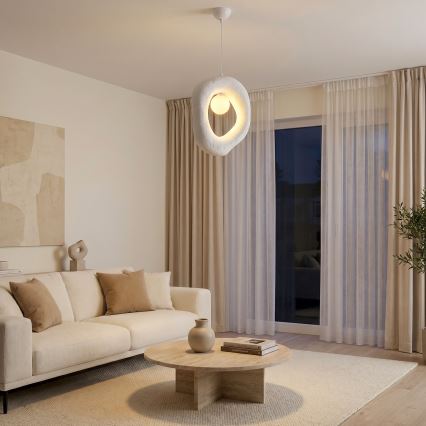 Brilagi - Luster na sajli WABI SABI 1xG9/8W/230V bela