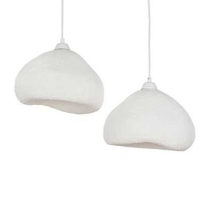 Brilagi - Luster na sajli WABI SABI 2xE27/40W/230V prečnik 45 cm bela