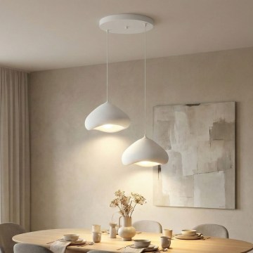 Brilagi - Luster na sajli WABI SABI 2xE27/40W/230V prečnik 45 cm beli