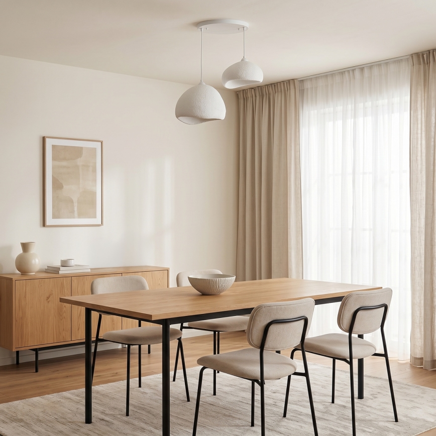 Brilagi - Luster na sajli WABI SABI 2xE27/40W/230V prečnik 70 cm, beli