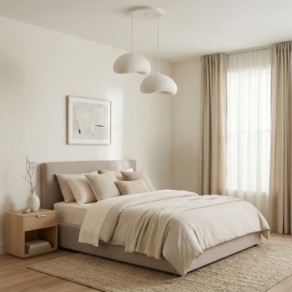 BRILAGI - Luster na sajli WABI SABI 2xE27/40W/230V prečnika 60 cm, beo