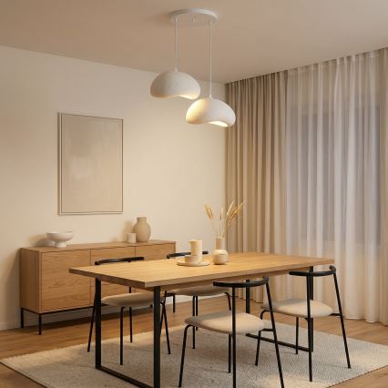 BRILAGI - Luster na sajli WABI SABI 2xE27/40W/230V prečnika 60 cm, beo