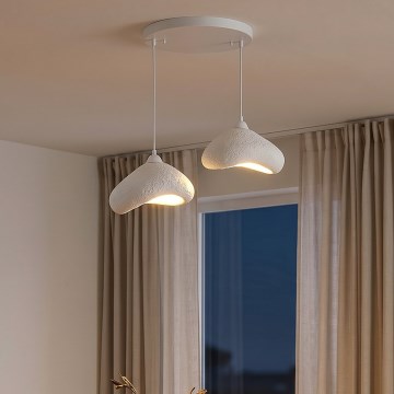 Brilagi - Luster na sajli WABI SABI 2xE27/40W/230V Ø 45 cm beli
