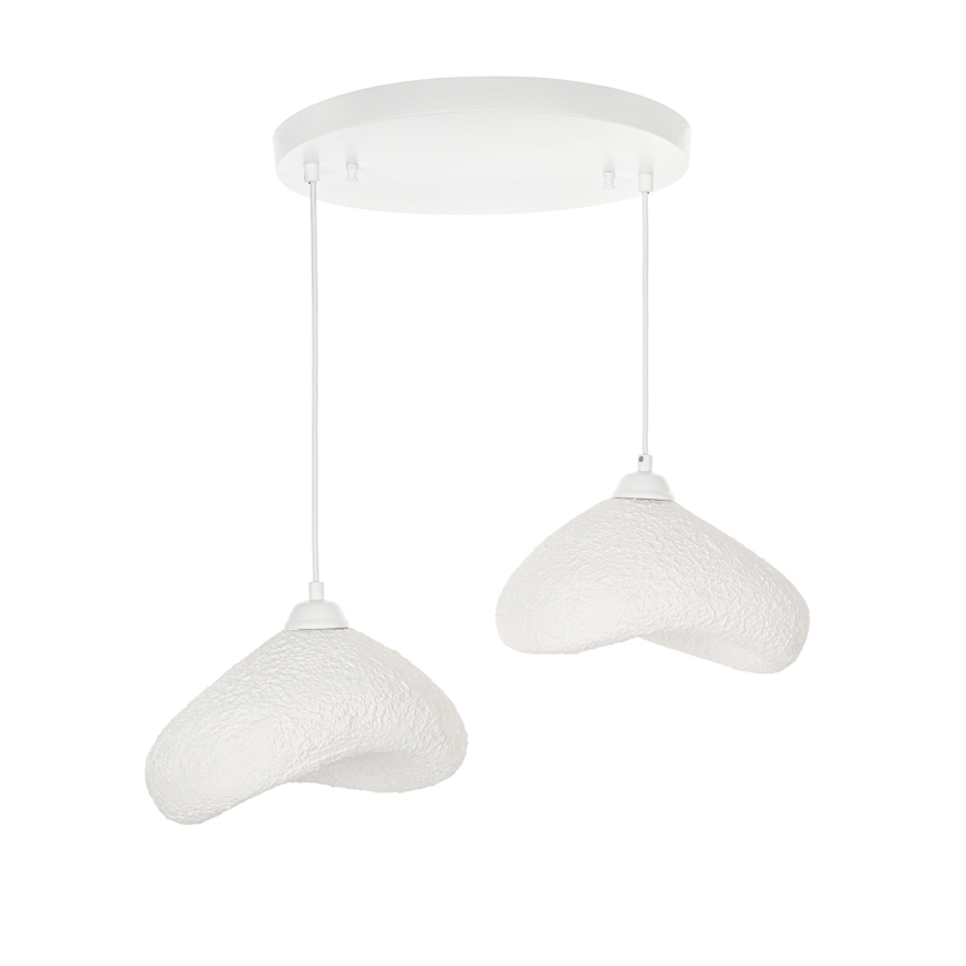 Brilagi - Luster na sajli WABI SABI 2xE27/40W/230V Ø 45 cm beli