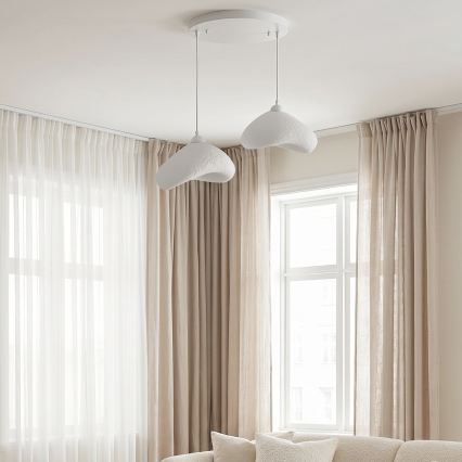 Brilagi - Luster na sajli WABI SABI 2xE27/40W/230V Ø 45 cm beli
