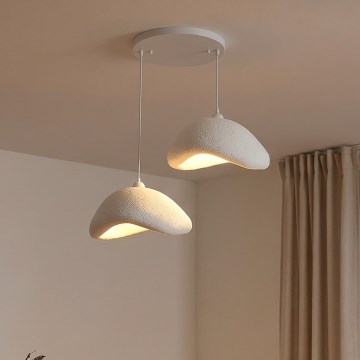 Brilagi - Luster na sajli WABI SABI 2xE27/40W/230V, Ø 74 cm, bela