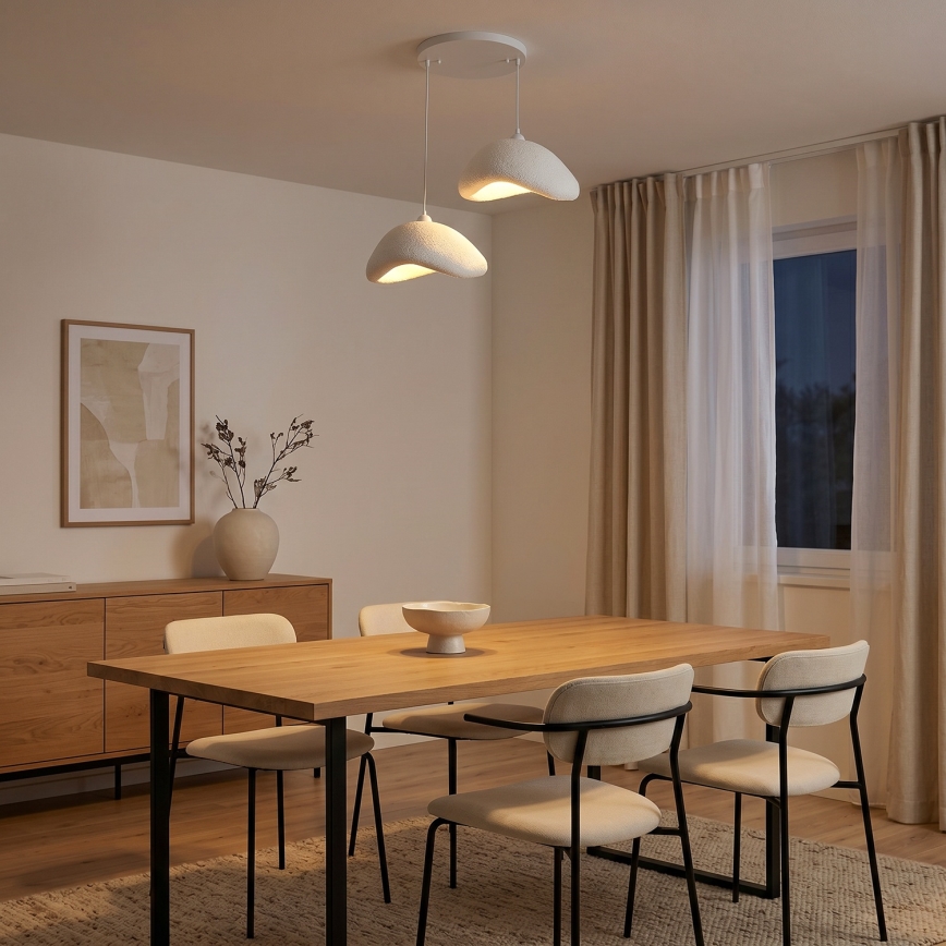 Brilagi - Luster na sajli WABI SABI 2xE27/40W/230V, Ø 74 cm, bela