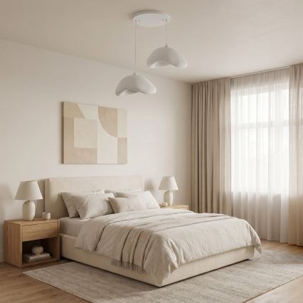 Brilagi - Luster na sajli WABI SABI 2xE27/40W/230V, Ø 74 cm, bela