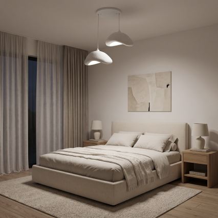 Brilagi - Luster na sajli WABI SABI 2xE27/40W/230V, Ø 74 cm, bela