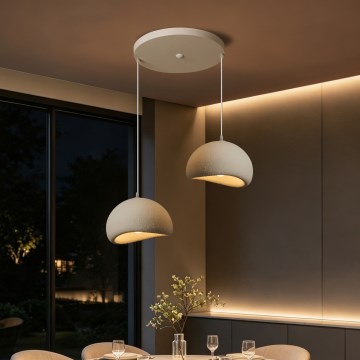 BRILAGI - Luster na sajli WABI SABI 2xE27/60W/230V bela