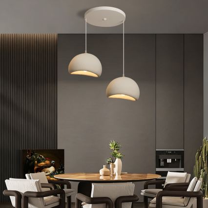 BRILAGI - Luster na sajli WABI SABI 2xE27/60W/230V bela