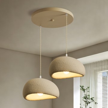BRILAGI - Luster na sajli WABI SABI 2xE27/60W/230V bela