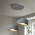 BRILAGI - Luster na sajli WABI SABI 2xE27/60W/230V siva