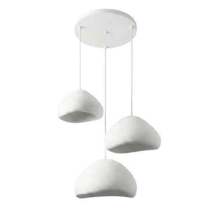 Brilagi - Luster na sajli WABI SABI 3xE27/40W/230V prečnik 82 cm beli