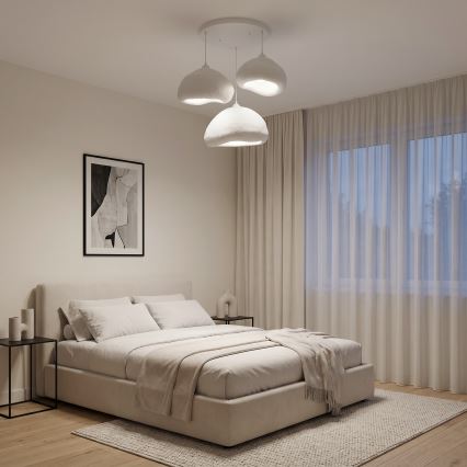 BRILAGI - Luster na sajli WABI SABI 3xE27/40W/230V prečnik 82 cm beli
