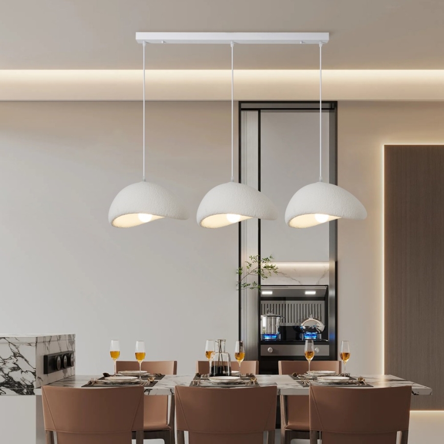 BRILAGI - Luster na sajli WABI SABI 3xE27/60W/230V bela