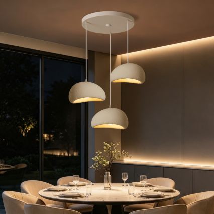 BRILAGI - Luster na sajli WABI SABI 3xE27/60W/230V bela