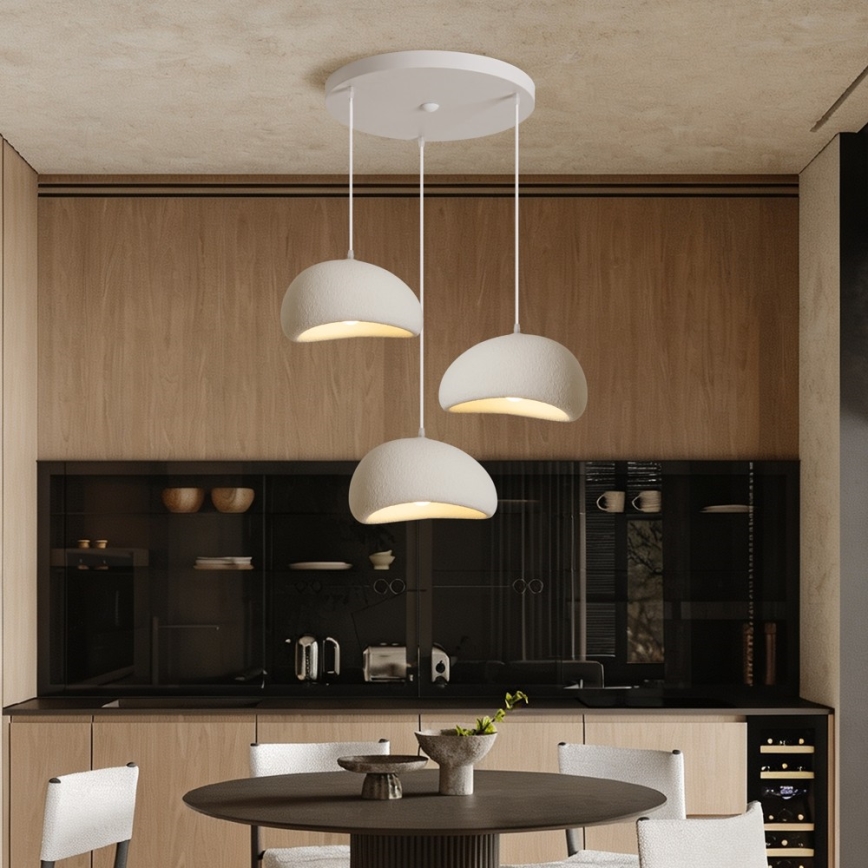 BRILAGI - Luster na sajli WABI SABI 3xE27/60W/230V bela