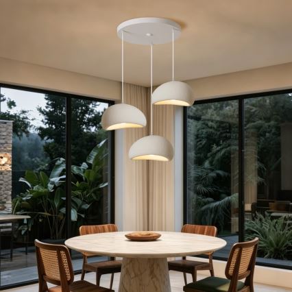 BRILAGI - Luster na sajli WABI SABI 3xE27/60W/230V bela