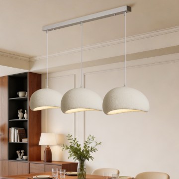 BRILAGI - Luster na sajli WABI SABI 3xE27/60W/230V bela
