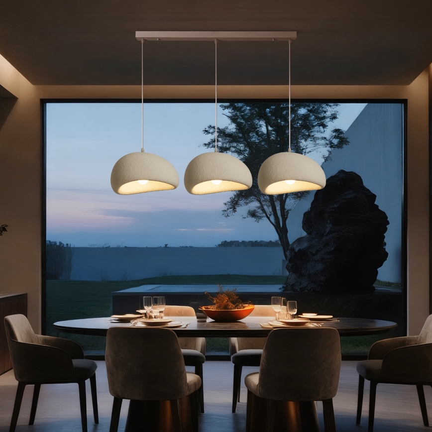BRILAGI - Luster na sajli WABI SABI 3xE27/60W/230V bela