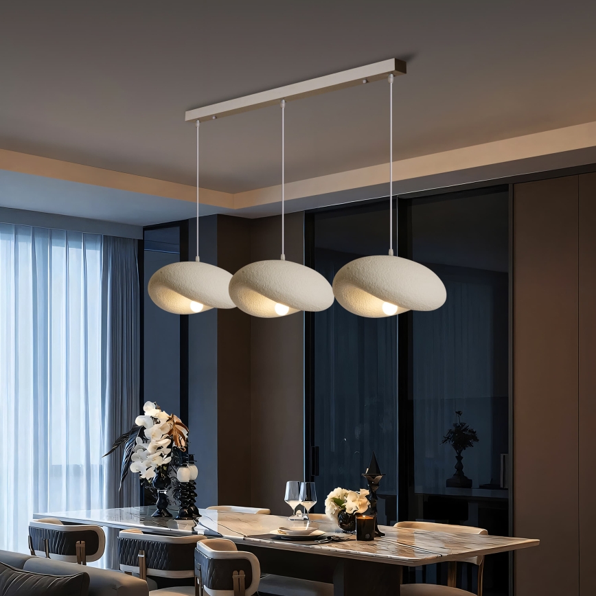 BRILAGI - Luster na sajli WABI SABI 3xE27/60W/230V bela
