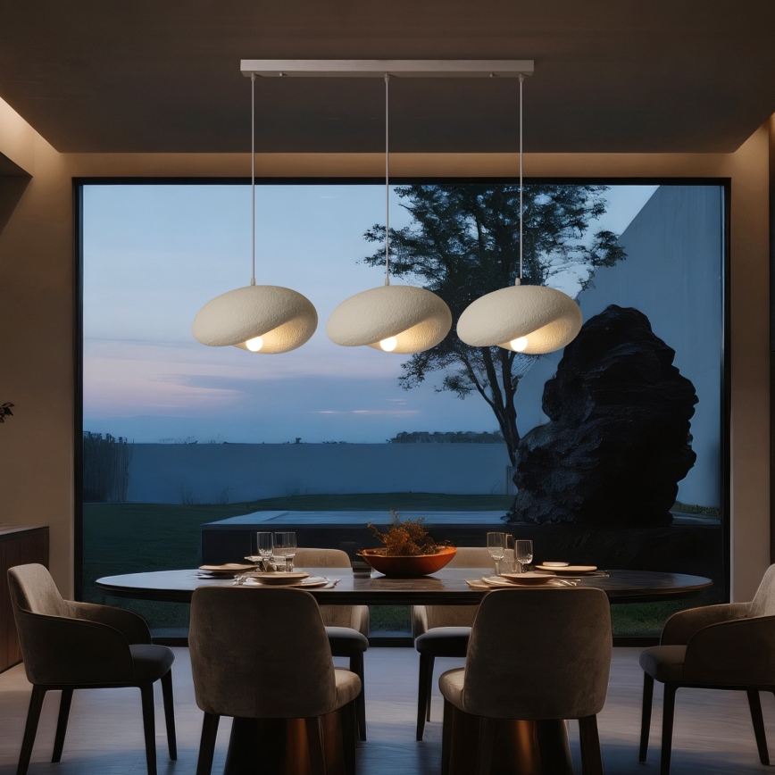 BRILAGI - Luster na sajli WABI SABI 3xE27/60W/230V bela