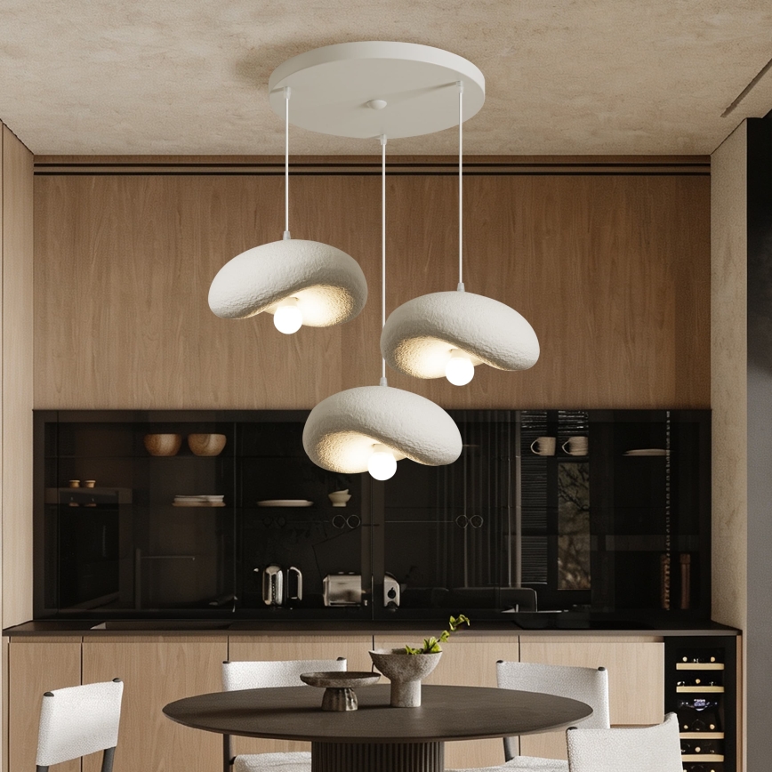 BRILAGI - Luster na sajli WABI SABI 3xE27/60W/230V bela
