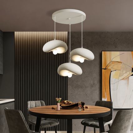BRILAGI - Luster na sajli WABI SABI 3xE27/60W/230V bela