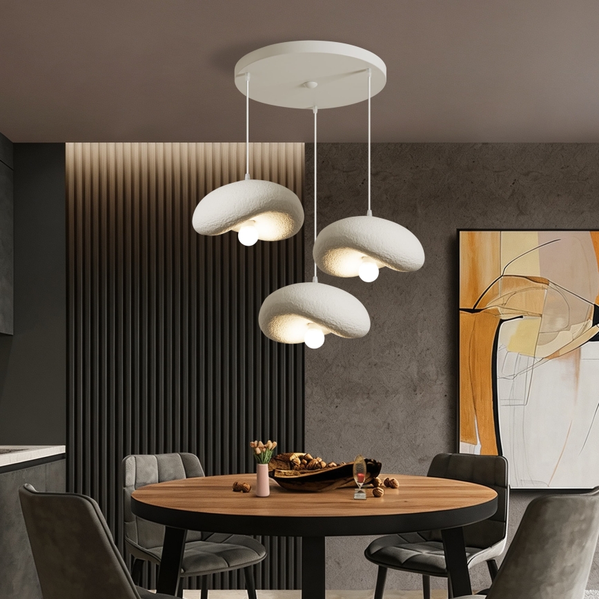 BRILAGI - Luster na sajli WABI SABI 3xE27/60W/230V bela
