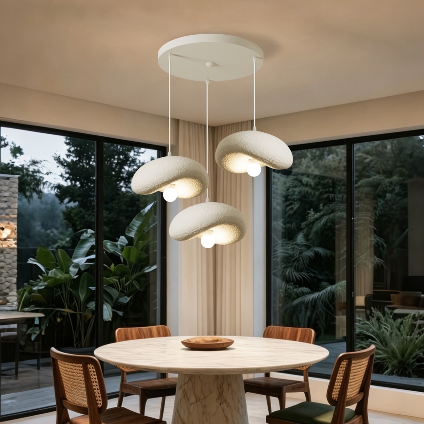 BRILAGI - Luster na sajli WABI SABI 3xE27/60W/230V bela