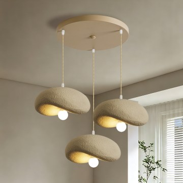 BRILAGI - Luster na sajli WABI SABI 3xE27/60W/230V bež