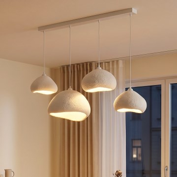 Brilagi - Luster na sajli WABI SABI 4xE27/40W/230V beo