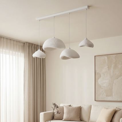 Brilagi - Luster na sajli WABI SABI 4xE27/40W/230V beo