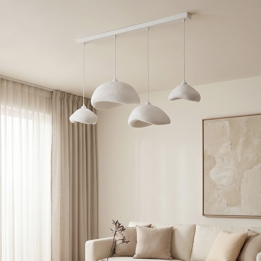 Brilagi - Luster na sajli WABI SABI 4xE27/40W/230V beo