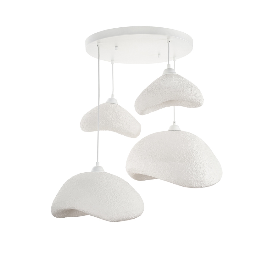Brilagi - Luster na sajli WABI SABI 4xE27/40W/230V, prečnik 90 cm, bela