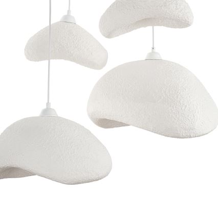 Brilagi - Luster na sajli WABI SABI 4xE27/40W/230V, prečnik 90 cm, bela