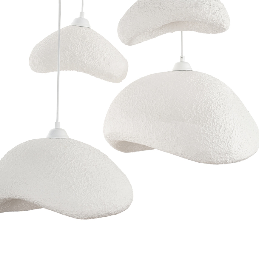 Brilagi - Luster na sajli WABI SABI 4xE27/40W/230V, prečnik 90 cm, bela