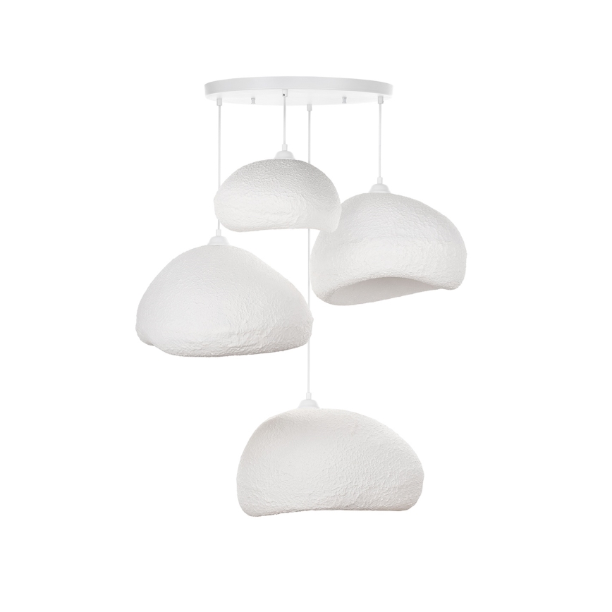 Brilagi - Luster na sajli WABI SABI 4xE27/40W/230V prečnik 95 cm bela