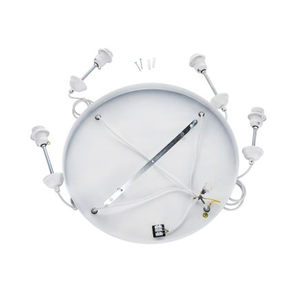 Brilagi - Luster na sajli WABI SABI 4xE27/40W/230V prečnik 95 cm bela