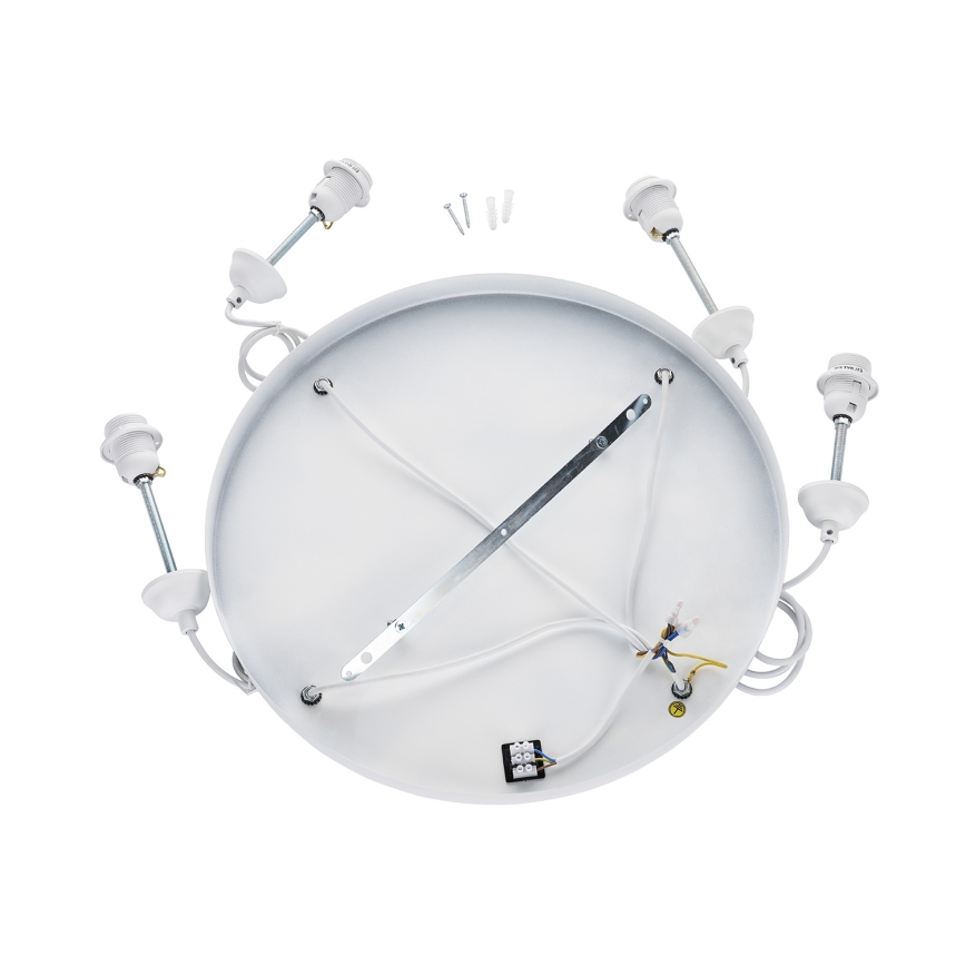 Brilagi - Luster na sajli WABI SABI 4xE27/40W/230V prečnik 95 cm bela