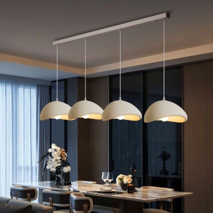 BRILAGI - Luster na sajli WABI SABI 4xE27/60W/230V bela