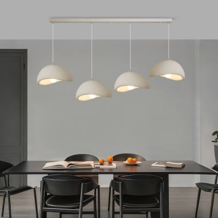 BRILAGI - Luster na sajli WABI SABI 4xE27/60W/230V bela