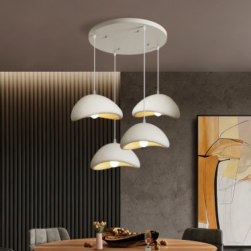 BRILAGI - Luster na sajli WABI SABI 4xE27/60W/230V bela