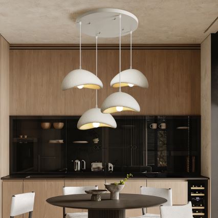 BRILAGI - Luster na sajli WABI SABI 4xE27/60W/230V bela