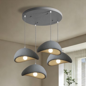 BRILAGI - Luster na sajli WABI SABI 4xE27/60W/230V siva