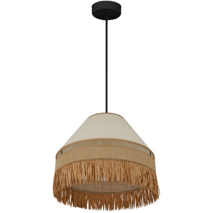 BRILAGI - Luster na sajli WINNETOU AVIGNION 1xE27/15W/230V prečnik 35 cm braon/krem